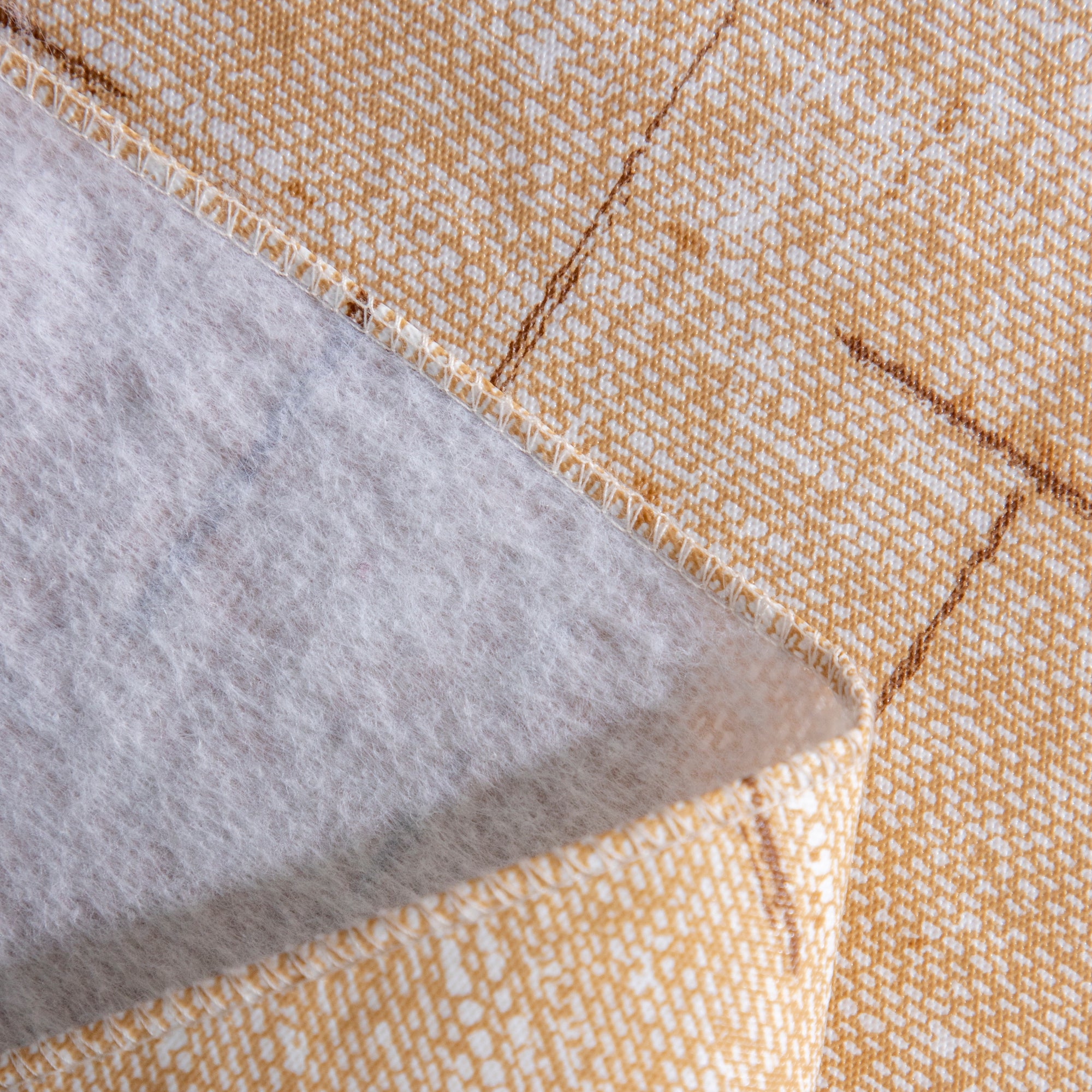 Classic yellow beige Polyester Tablecloth Vinyl Surface with Flannel Backing Oilcloth Waterproof holiday