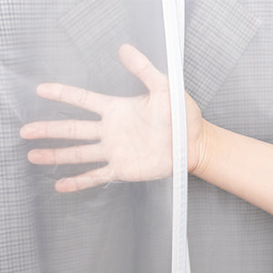 RAY STAR Hanging Garment Bag White Lightweight Clear Full Zipper Suit Bags PEVA Breathable Garment Cover for Suit Closet Clothes Storage