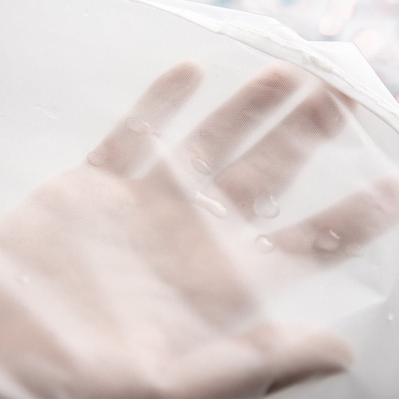 RAY STAR Hanging Garment Bag White Lightweight Clear Full Zipper Suit Bags PEVA Breathable Garment Cover for Suit Closet Clothes Storage