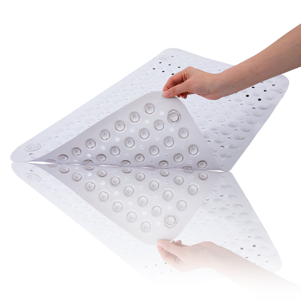 RAY STAR Non-Slip Bathtub Mat White 23.5''X35.5''