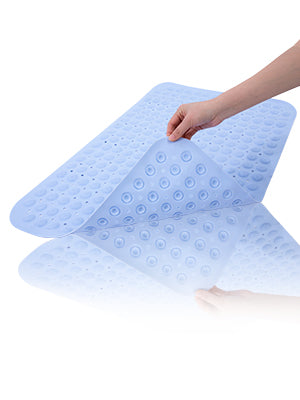 RAY STAR Non-Slip Bathtub Mat Blue 22.4''X35.4''