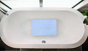 RAY STAR Non-Slip Bathtub Mat Blue 22.4''X35.4''