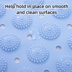 RAY STAR Non-Slip Bathtub Mat Blue 22.4''X35.4''