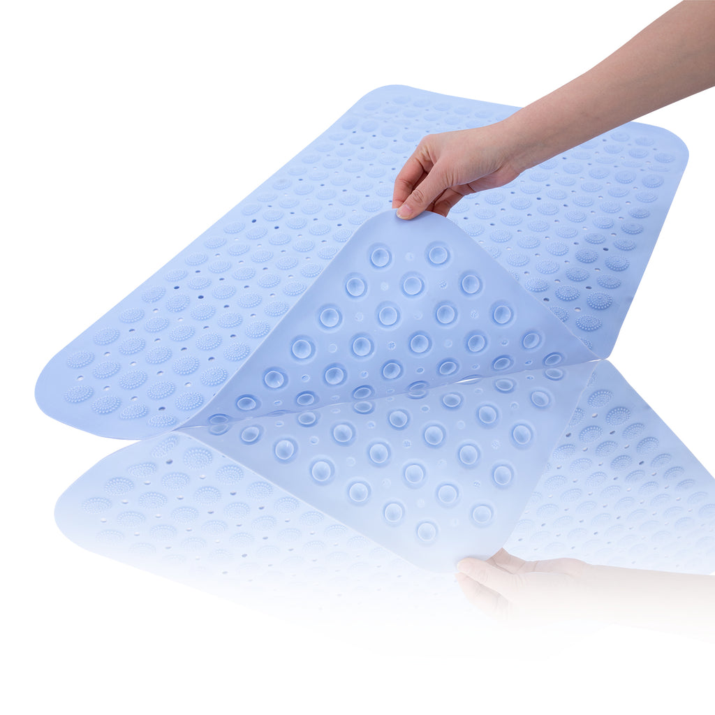 RAY STAR Non-Slip Bathtub Mat Blue 22.4''X35.4''