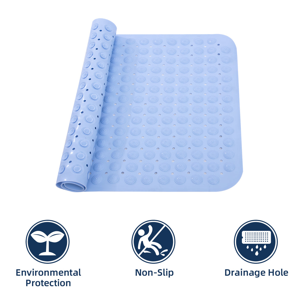 RAY STAR Non-Slip Bathtub Mat Blue 22.4''X35.4''