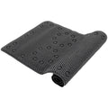 RAY STAR 17''X36'' double-layer Black Non Slip, Soft Foam Bathtub Mats Bath Mat with Drain Holes, Suction Cups