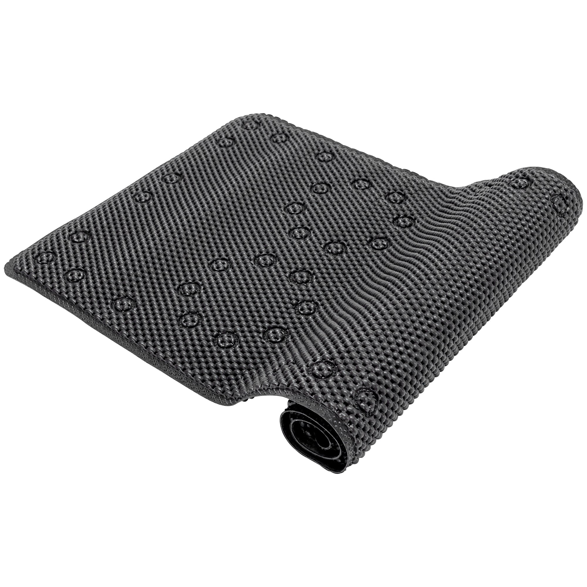 RAY STAR 17''X36'' double-layer Black Non Slip, Soft Foam Bathtub Mats Bath Mat with Drain Holes, Suction Cups