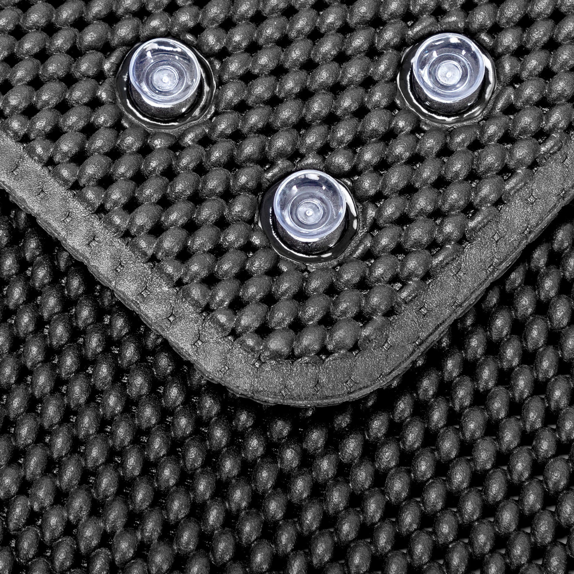 RAY STAR 17''X36'' double-layer Black Non Slip, Soft Foam Bathtub Mats Bath Mat with Drain Holes, Suction Cups