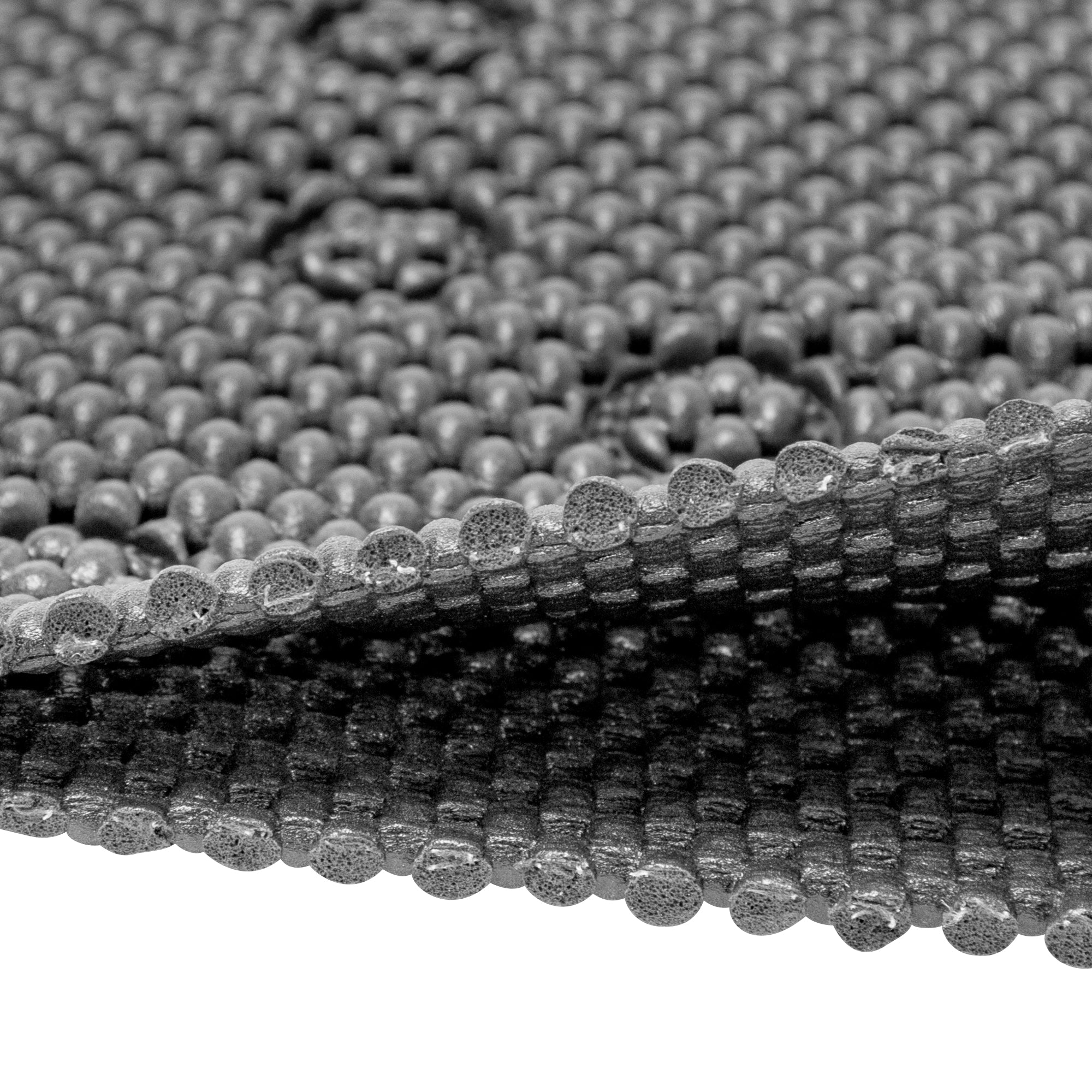 RAY STAR 17''X36'' double-layer Black Non Slip, Soft Foam Bathtub Mats Bath Mat with Drain Holes, Suction Cups