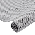RAY STAR 17''X36''double-layer Grey Non Slip, Soft Foam Bathtub Mats Bath Mat with Drain Holes, Suction Cups