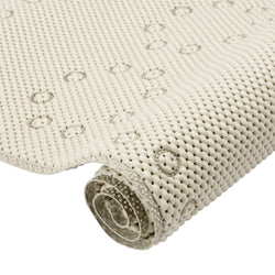 RAY STAR 17''X36''Light coffee beige color double-layer Non Slip, Soft Foam Bathtub Mats Bath Mat with Drain Holes, Suction Cups