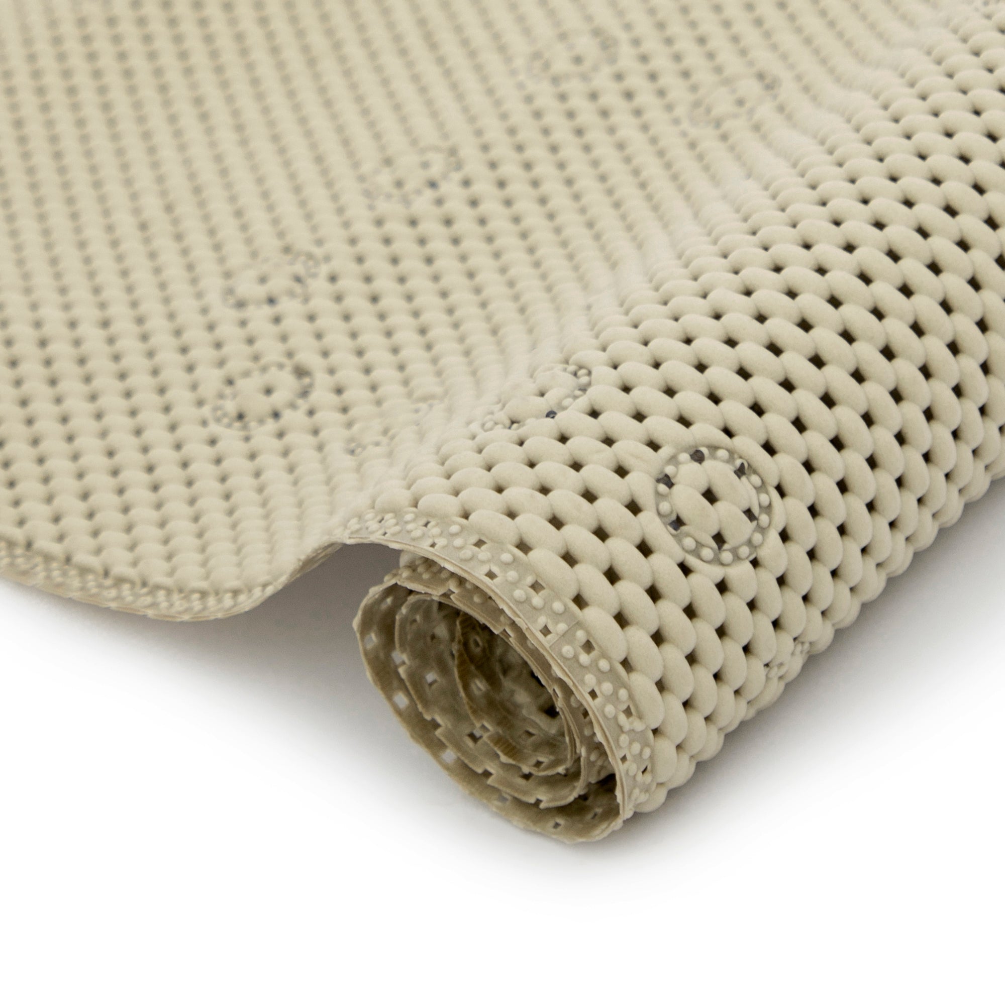 RAY STAR 17''X36''Light coffee color Non Slip, Soft Foam Bathtub Mats Bath Mat with Drain Holes, Suction Cups