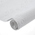 RAY STAR 17''X36'' double-layer White Non Slip, Soft Foam Bathtub Mats Bath Mat with Drain Holes, Suction Cups