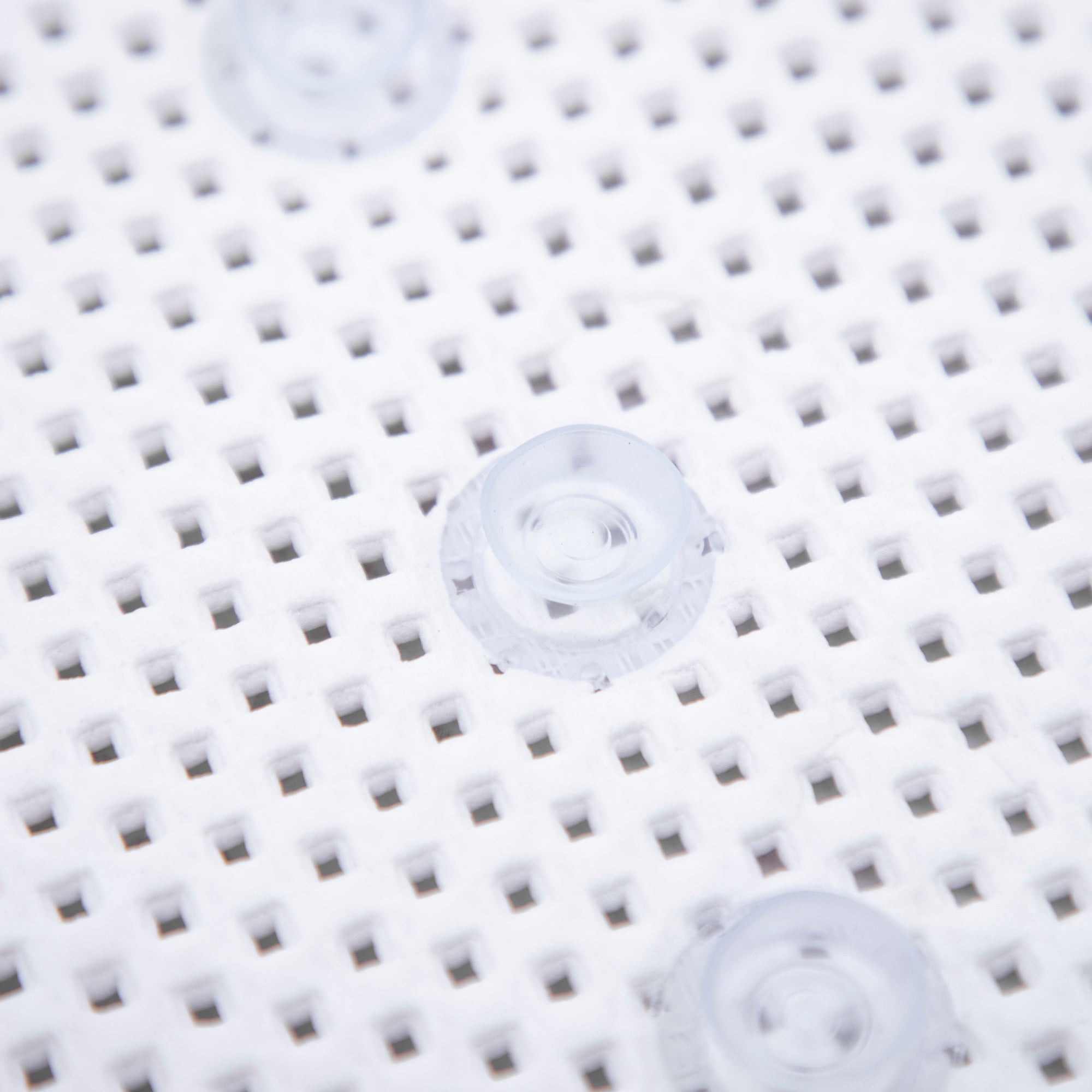 RAY STAR 17''X36'' White Non Slip, Soft Foam Bathtub Mats Bath Mat with Drain Holes, Suction Cups