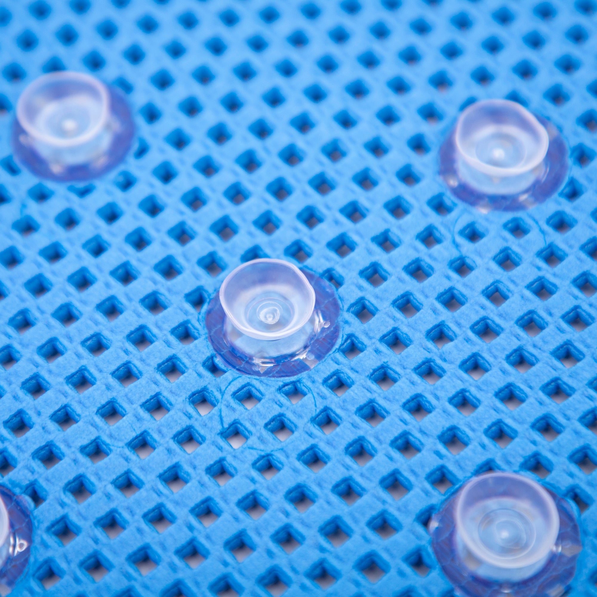 RAY STAR 17''X36'' Navy Blue Non Slip, Soft Foam Bathtub Mats Bath Mat with Drain Holes, Suction Cups