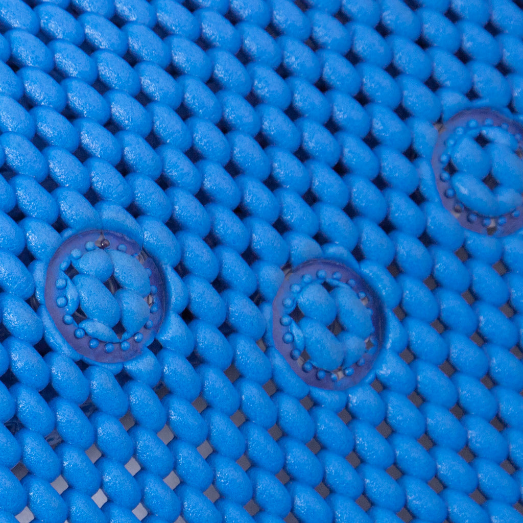 RAY STAR 17''X36'' Navy Blue Non Slip, Soft Foam Bathtub Mats Bath Mat with Drain Holes, Suction Cups