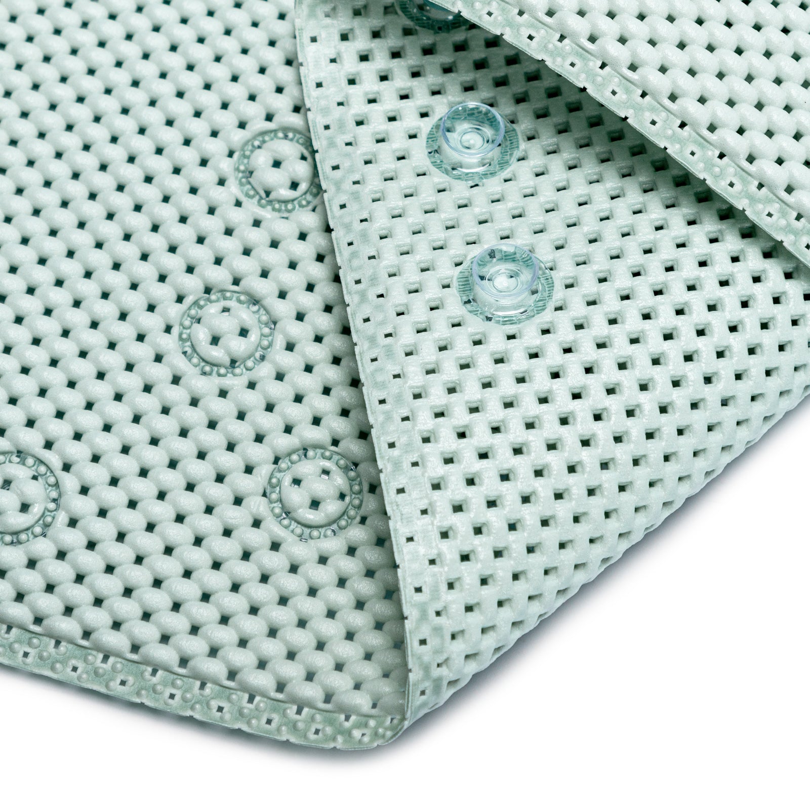 RAY STAR 17''X36''Light Green Non Slip, Soft Foam Bathtub Mats Bath Mat with Drain Holes, Suction Cups