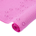 RAY STAR 17''X36''Rose Red Non Slip, Soft Foam Bathtub Mats Bath Mat with Drain Holes, Suction Cups