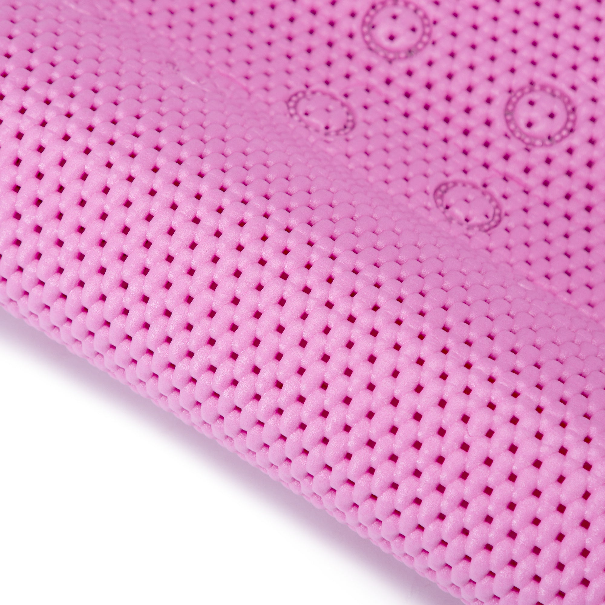 RAY STAR 17''X36''Rose Red Non Slip, Soft Foam Bathtub Mats Bath Mat with Drain Holes, Suction Cups