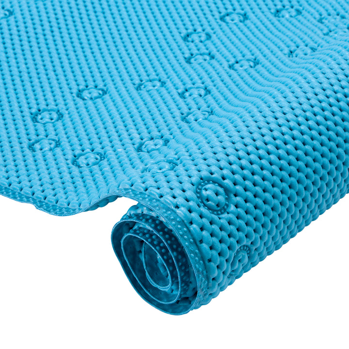 RAY STAR 17''X36'' double-layer Green Non Slip, Soft Foam Bathtub Mats Bath Mat with Drain Holes, Suction Cups