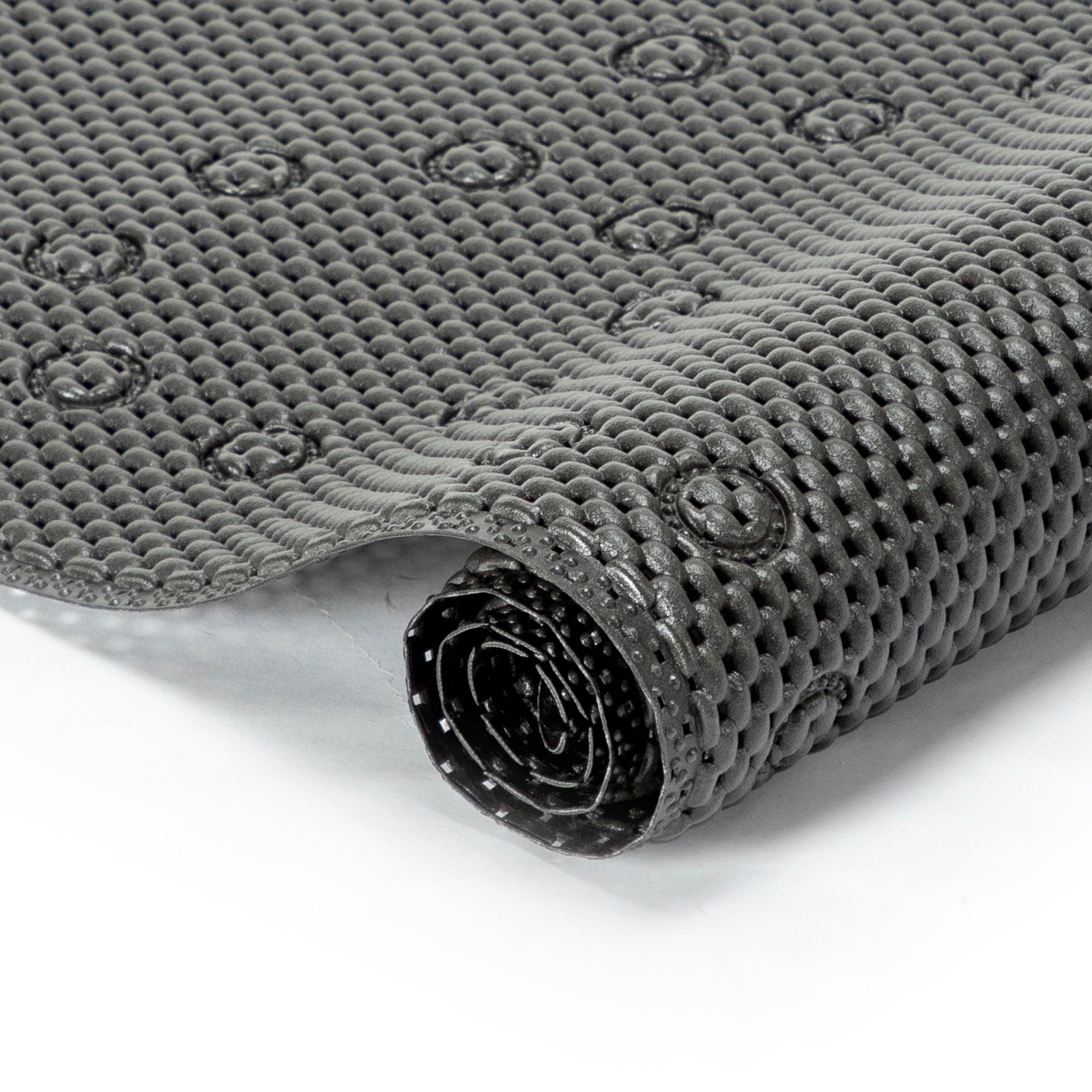 RAY STAR 17''X36'' Black Non Slip, Soft Foam Bathtub Mats Bath Mat with Drain Holes, Suction Cups
