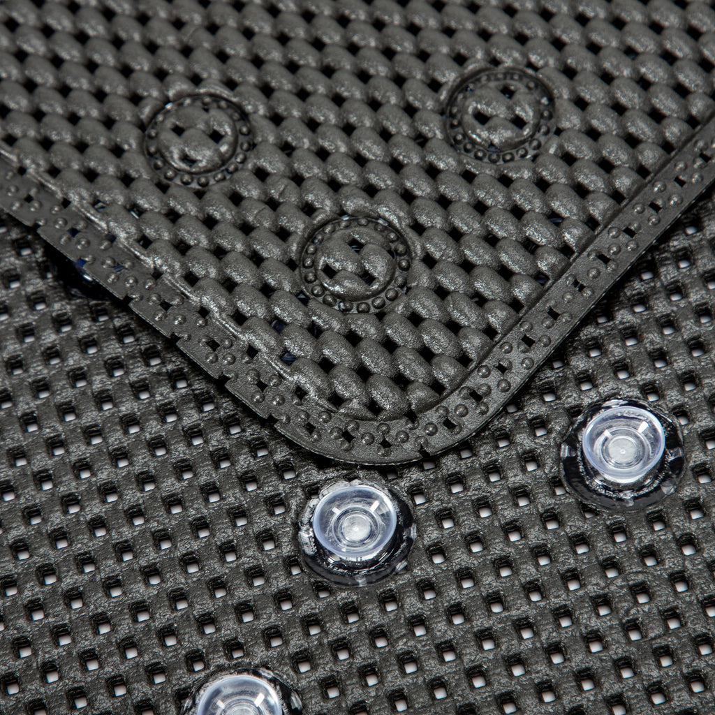 RAY STAR 17''X36'' Black Non Slip, Soft Foam Bathtub Mats Bath Mat with Drain Holes, Suction Cups