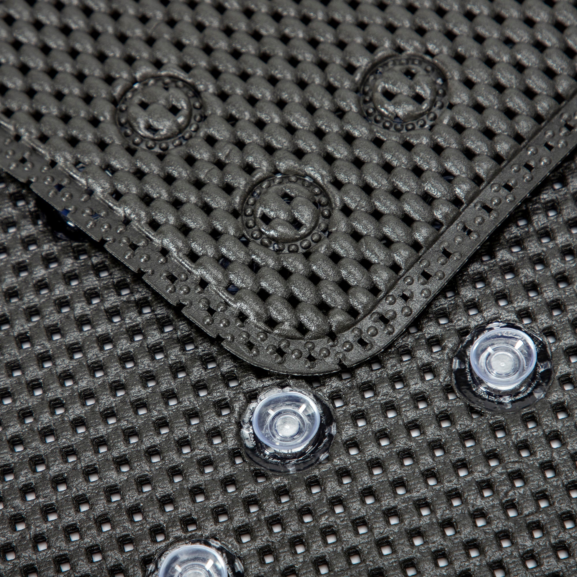 RAY STAR 17''X36'' Black Non Slip, Soft Foam Bathtub Mats Bath Mat with Drain Holes, Suction Cups