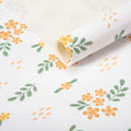 RAY STAR Yellow Hyacinthus Design Grip Shelf Liner Non Adhesive, Strong Grip Bottom, Easy Clean Kitchen Drawer, Cabinet, Cupboard Dresser Protector Cover, Non Slip Mat