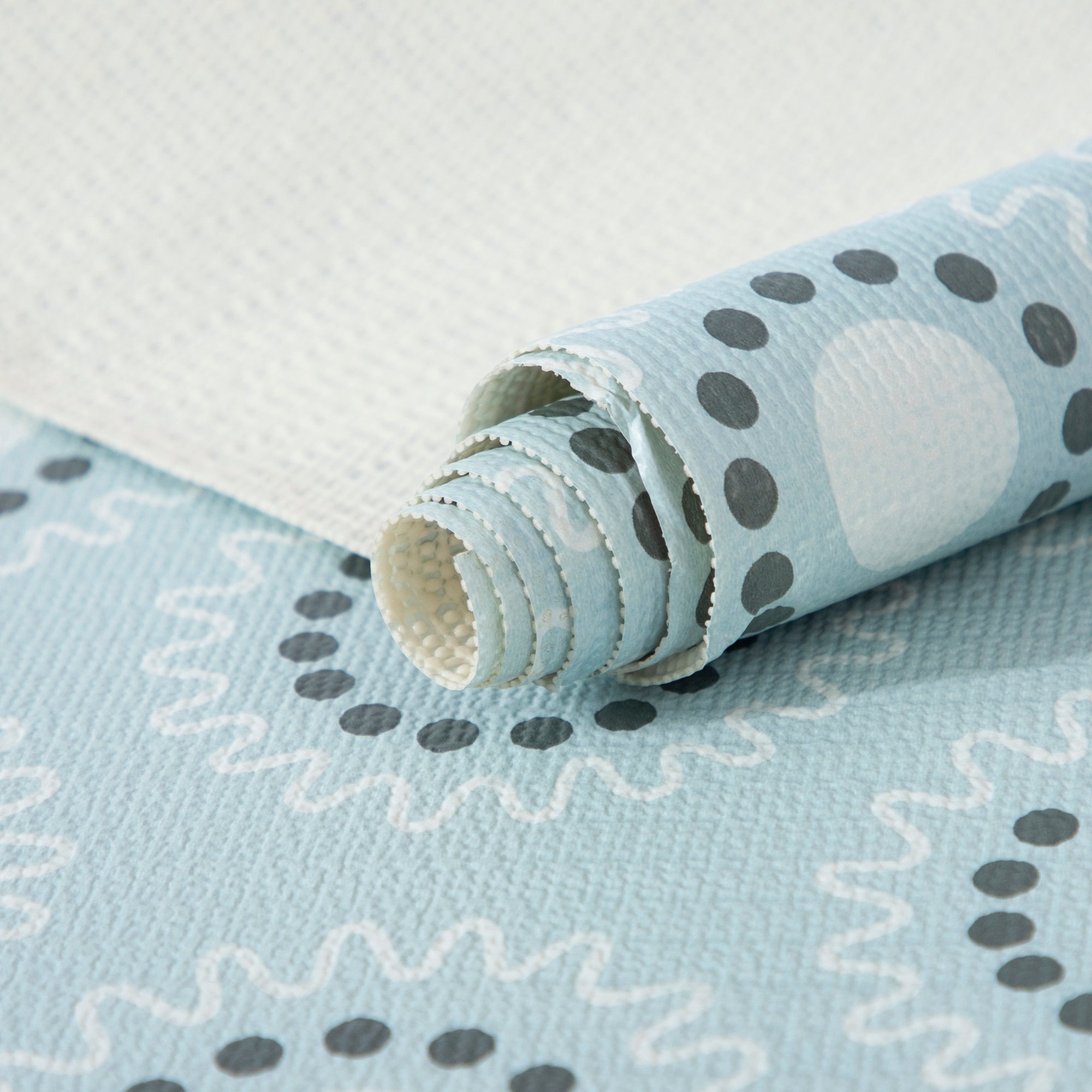 RAY STAR Blue Theme Shelf Liner Non Adhesive, Strong Grip Bottom, Easy Clean Kitchen Drawer, Cabinet, Cupboard Dresser