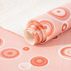 RAY STAR Shelf Liner for Kitchen Cabinets, Drawer Liner for Dresser Non-Slip Bathroom, Non-Adhesive Cabinet Liner Washable (Red Bubble)