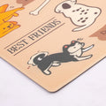 Vinyl Foam Kitchen Mat with Dog & Cat Family Design
