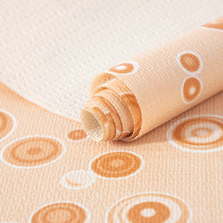 RAY STAR Shelf Liner for Kitchen Cabinets, Drawer Liner for Dresser Non-Slip Bathroom, Non-Adhesive Cabinet Liner Washable (Orange Bubble)