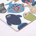 Vinyl Foam Kitchen Mat with Ocean Fish Design