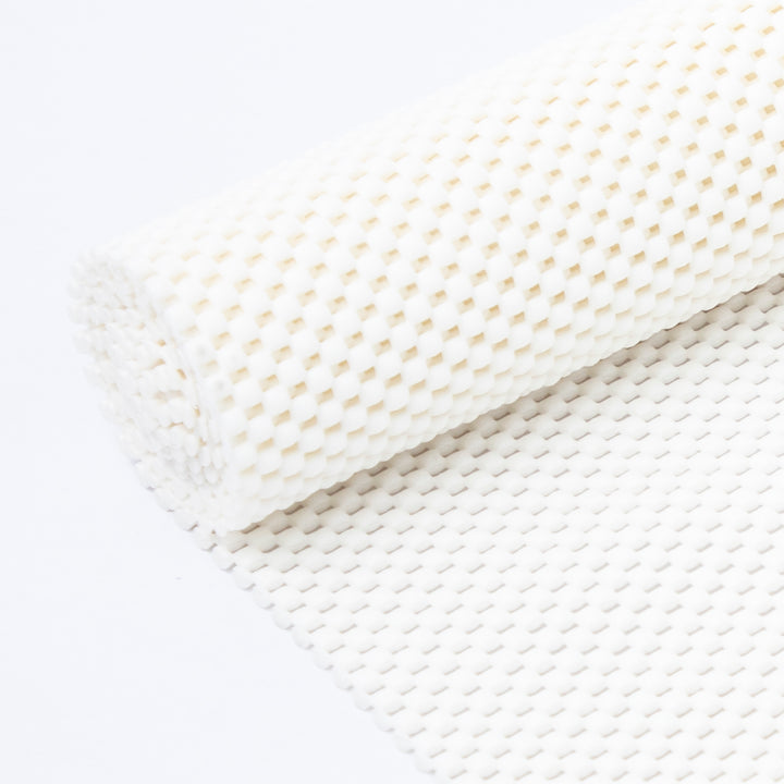 RAY STAR Premium White Drawer and Shelf Liner, Strong Grip, Non Adhesive Easiest Install Mat, for Kitchen Cabinets, Drawers, Cupboards and Bathroom Shelves