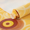 RAY STAR Grip Shelf Liner Non Adhesive, Easy Clean Kitchen Drawer, Cabinet, Cupboard Dresser Protector Cover（Yellow Brown circle)