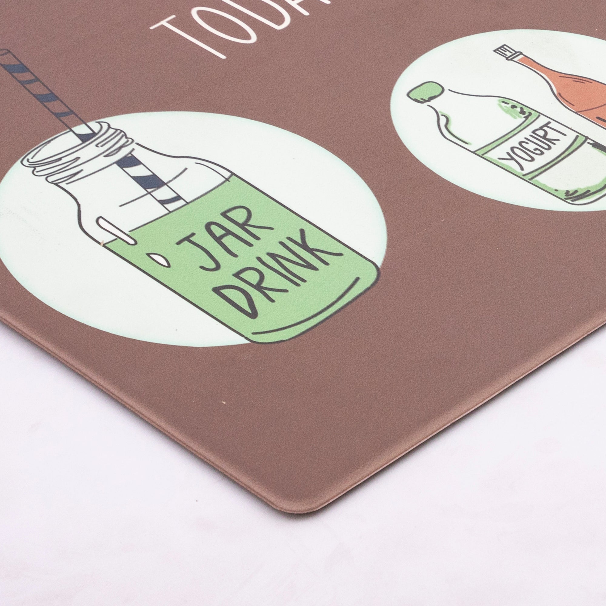 Vinyl Foam Kitchen Mat with Smoothie Design
