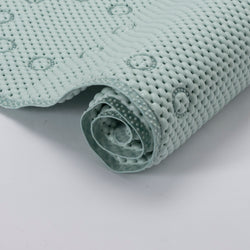 RAY STAR 17''X36''Light Green Non Slip, Soft Foam Bathtub Mats Bath Mat with Drain Holes, Suction Cups