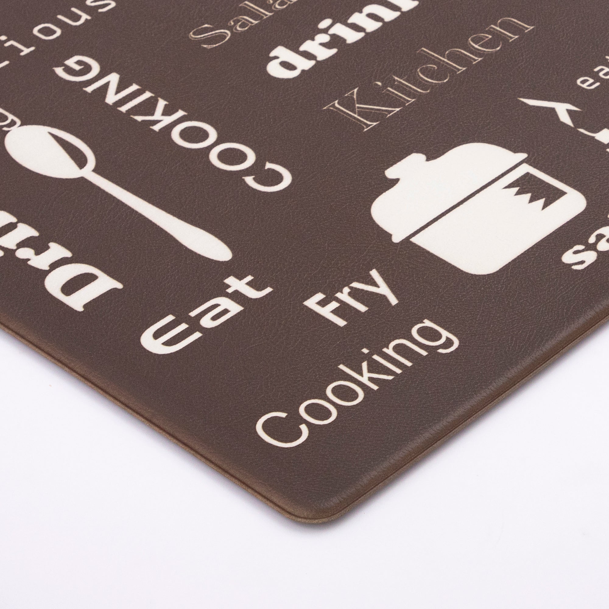 Vinyl Foam Kitchen Mat with Kitchenware Design