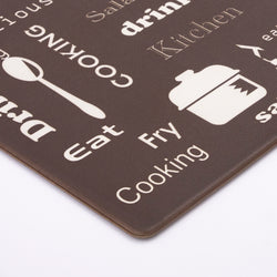 Vinyl Foam Kitchen Mat with Kitchenware Design