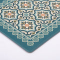 Vinyl Foam Kitchen Mat with Sophisticated Carpet Design Green