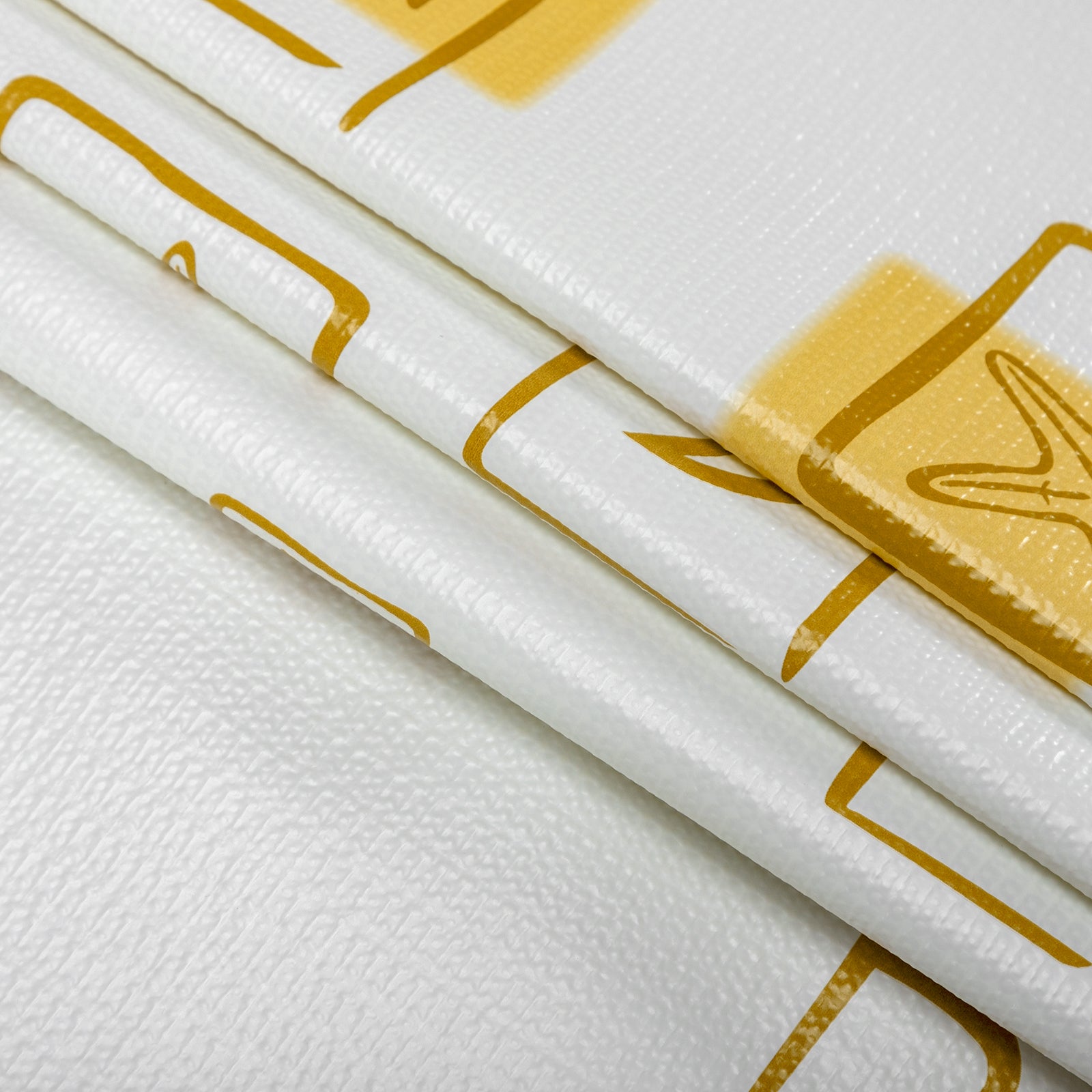 RAY STAR Grip Shelf Liner Non Adhesive, Easy Clean Kitchen Drawer, Cabinet, Cupboard Dresser Protector Cover（Yellow Ocean Elements)