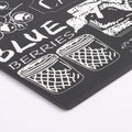 Vinyl Foam Kitchen Mat with Canned Food Black & White Modern Design