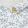RAY STAR Grip Shelf Liner Non Adhesive, Easy Clean Kitchen Drawer, Cabinet, Cupboard Dresser Protector Cover（Grey flower)