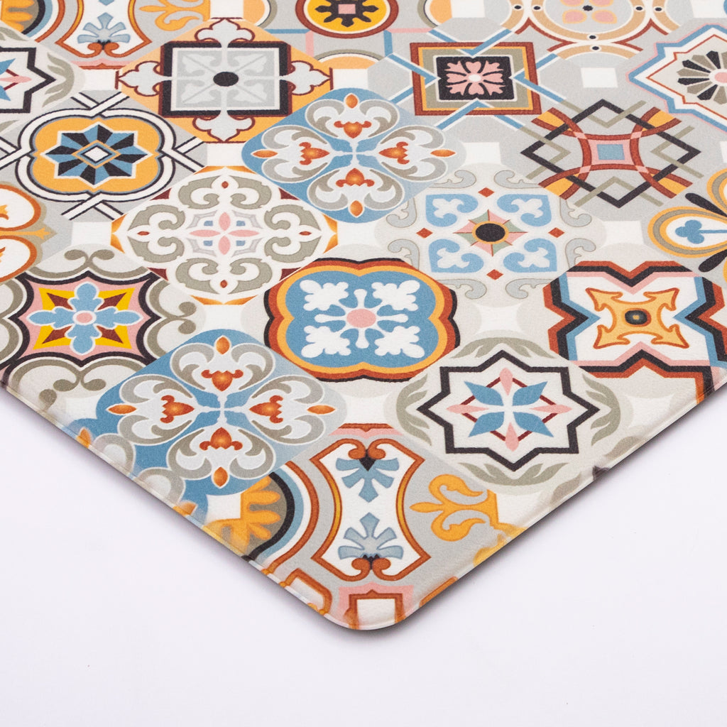 Vinyl Foam Kitchen Mat with Sophisticated Elegant Design
