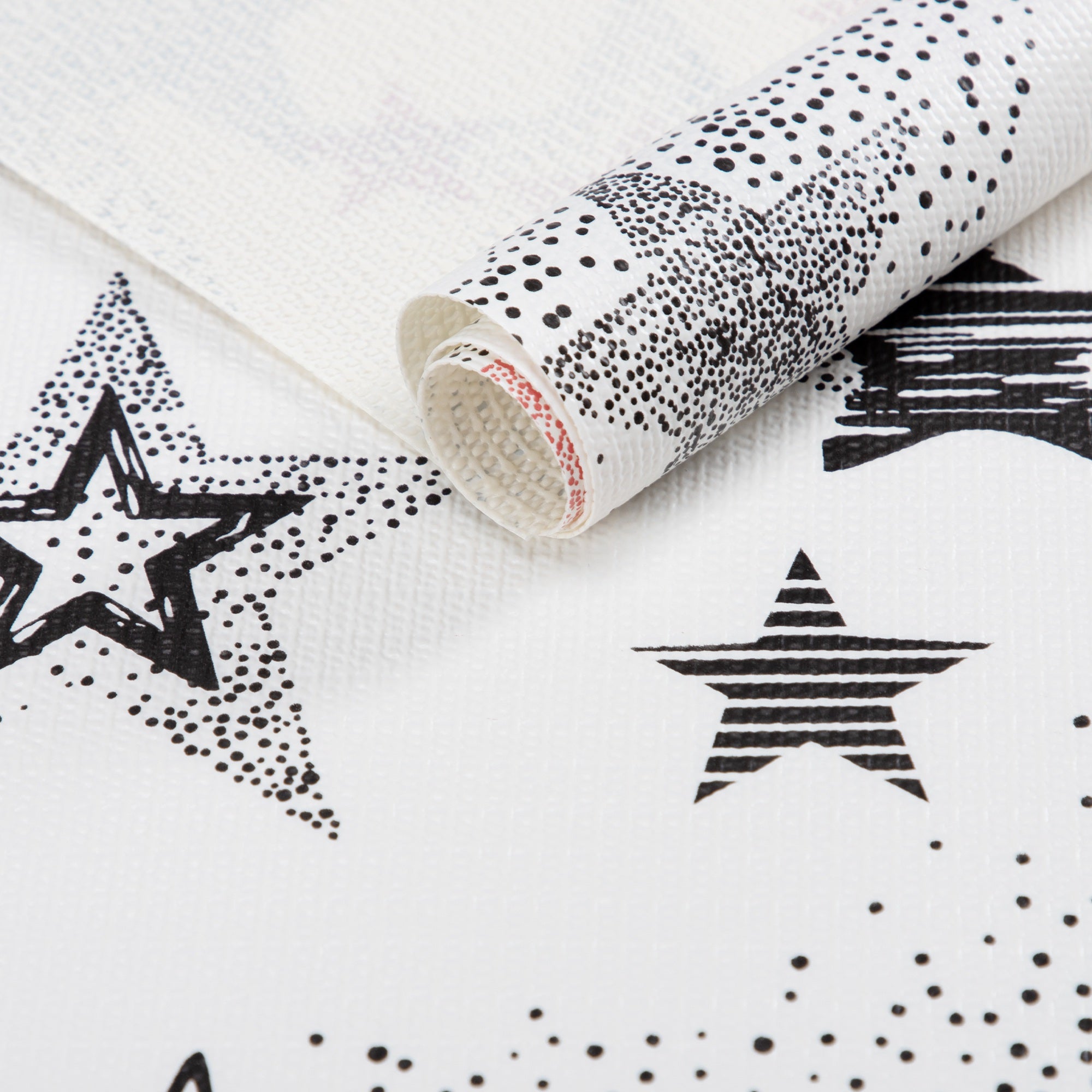 RAY STAR Grip Shelf Liner Non Adhesive, Easy Clean Kitchen Drawer, Cabinet, Cupboard Dresser Protector Cover（Retro Beautiful Stars)