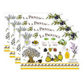 RAY STAR Set of 4 Placemat with Olive Green Design