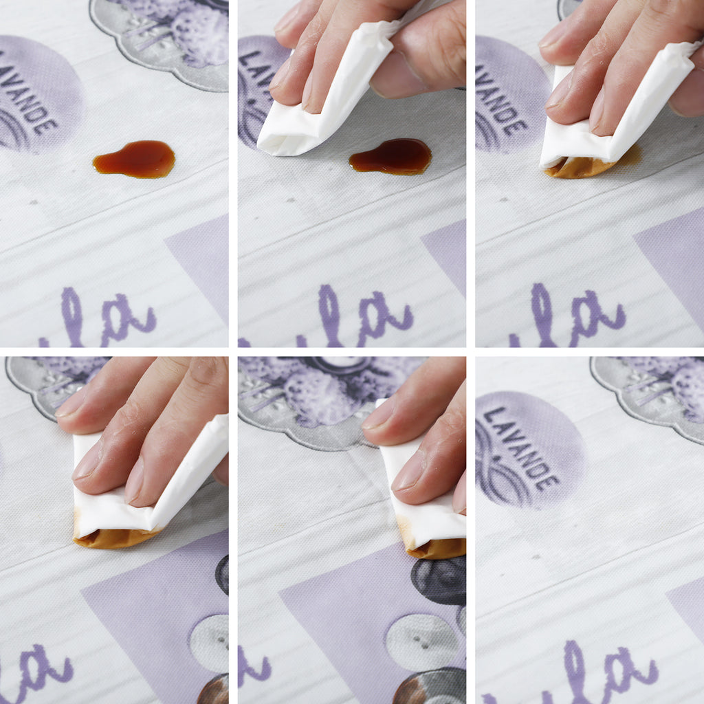 RAY STAR Lavender Floral Valentine Design Vinyl Tablecloth With Flannel Backing Round and Rectangle