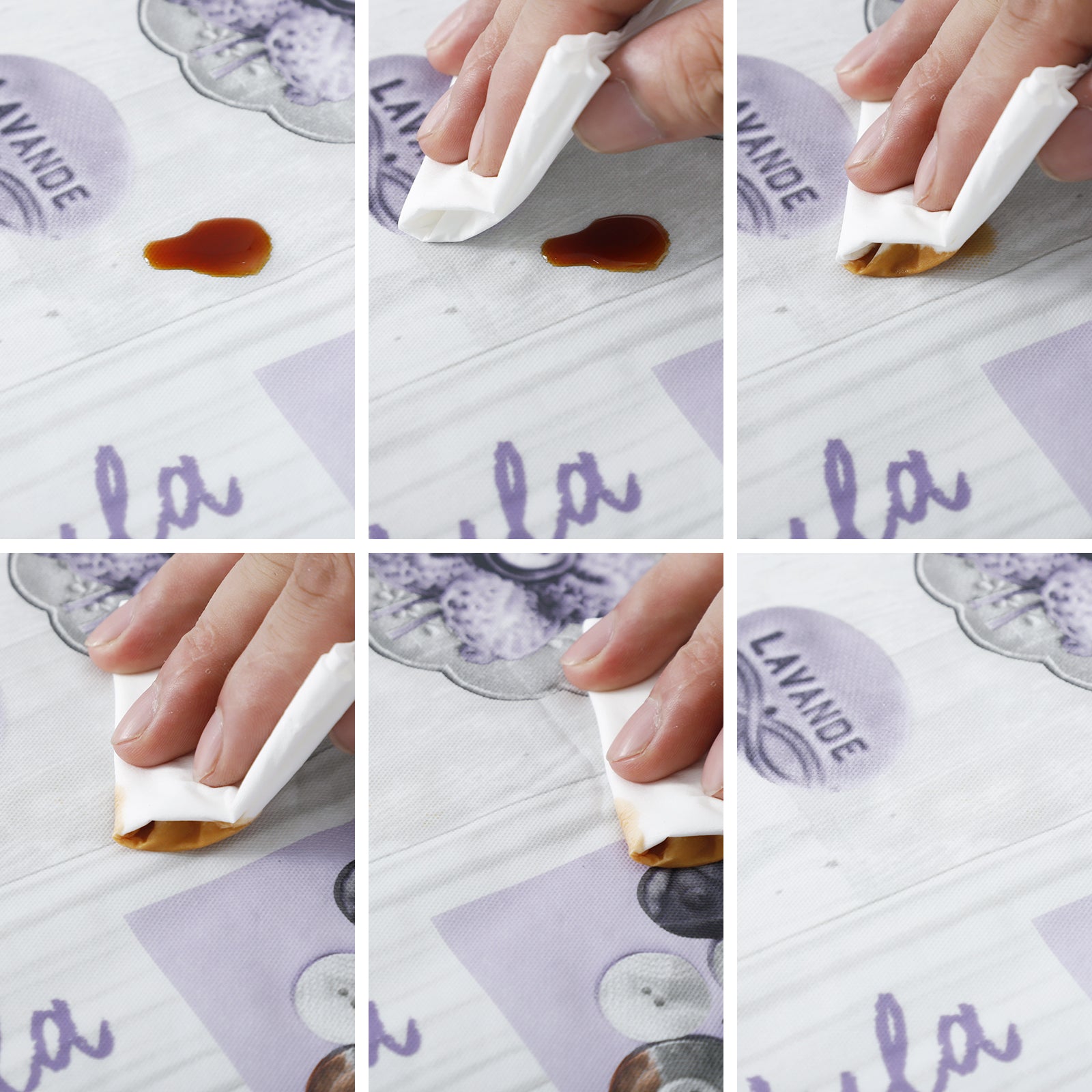 RAY STAR Lavender Floral Valentine Design Vinyl Tablecloth With Flannel Backing Round and Rectangle