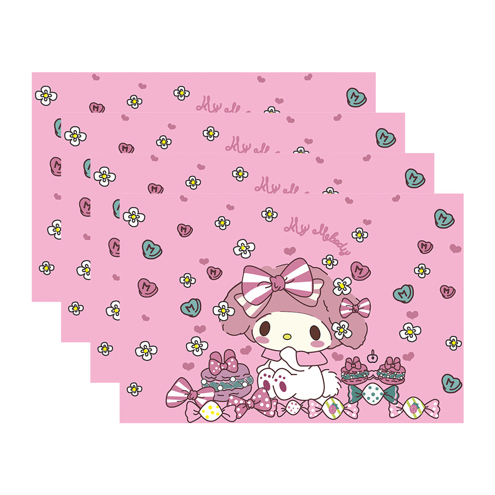 RAY STAR Set of 4 Placemat with Pink Childhood Memory Design
