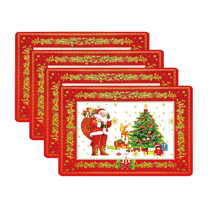 RAY STAR Set of 4 Placemat with Christmas Time Design